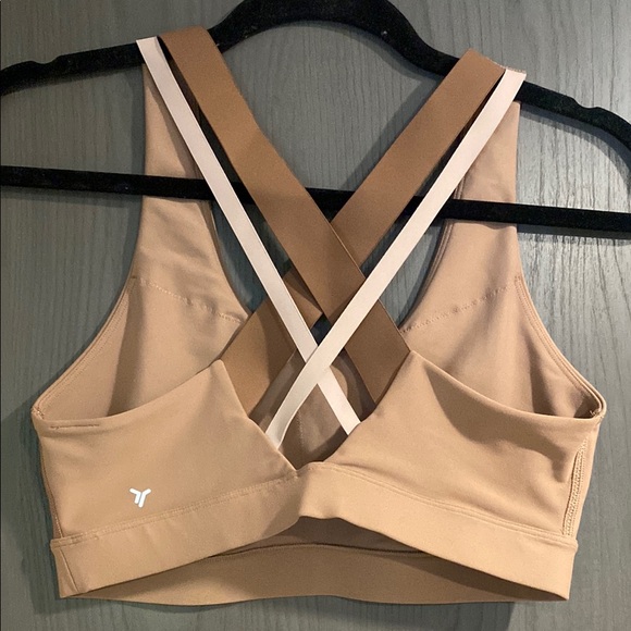 Old Navy Tan Sports Bra with Racerback Design - Picture 3 of 3